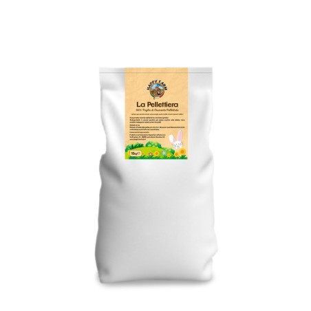 La Pellettiera Happy Farm Forte | Lettiera Naturale in Paglia di Frumento per Conigli e Roditori